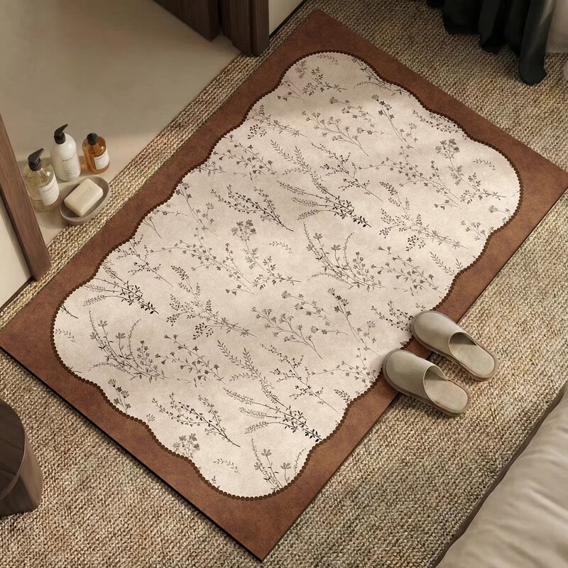 Retro-Style Bathroom Floor Mats, Water-Absorbent and Stain-Resistant, Non-Slip, Quick-Drying Door Mats, Easy-Care Diatomaceous Earth Floor Mats, Available for Dropshipping Retro-Style Bathroom Floor Mats, Water-Absorbent and Stain-Resistant, Non-Slip, Quick-Drying Door Mats, Easy-Care Diatomaceous Earth Floor Mats, Available for Dropshipping