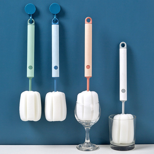 Original sponge cup brush creative detachable cleaning brush household long handle no dead angle bottle thermos cup cleaning brush