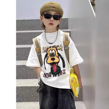 实体品质纯棉童装男童t恤短袖夏装儿童中大童男孩上衣宽松半袖