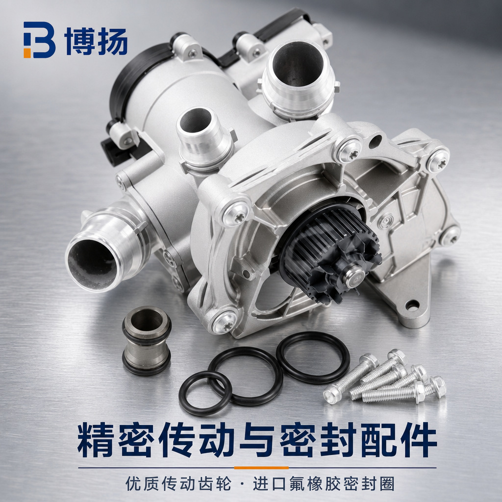 Compatible with Audi A3/A4/A5/A6/Q3 and Volkswagen models; improved version of the 06L121111H electronic water pump, made of aluminum