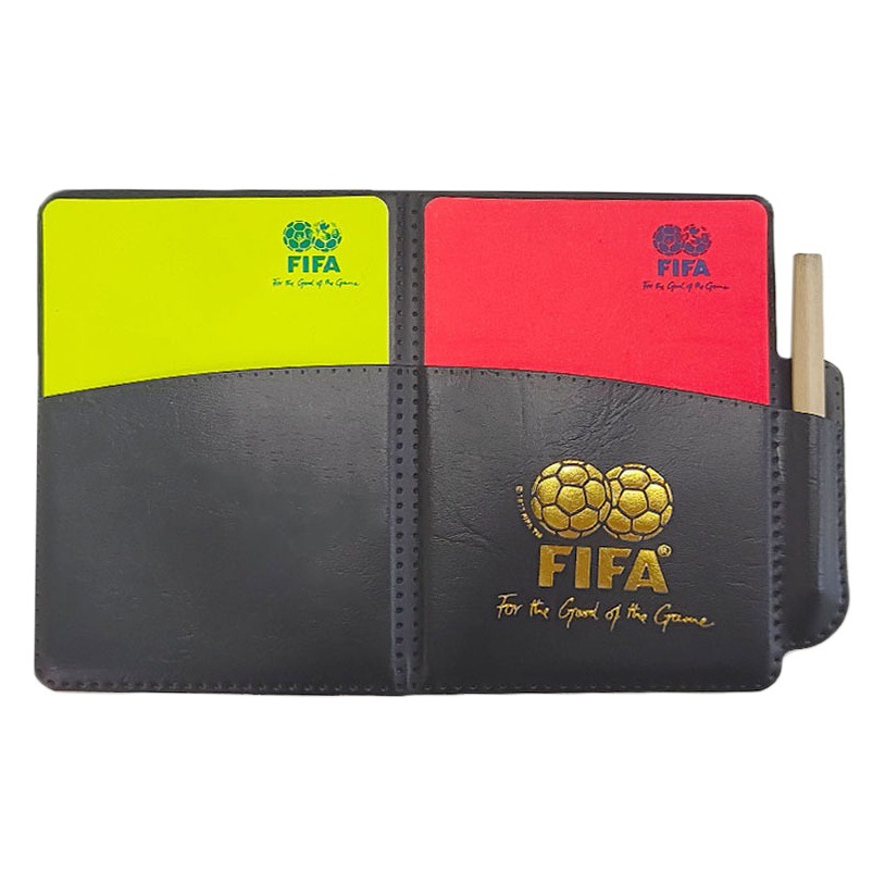 Árbitro de fútbol tarjeta roja y amarilla plegable tarjeta roja y amarilla árbitro tarjeta roja y amarilla Juego especial de fútbol tarjeta roja y amarilla