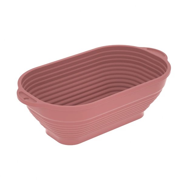 Oval bread basket pink