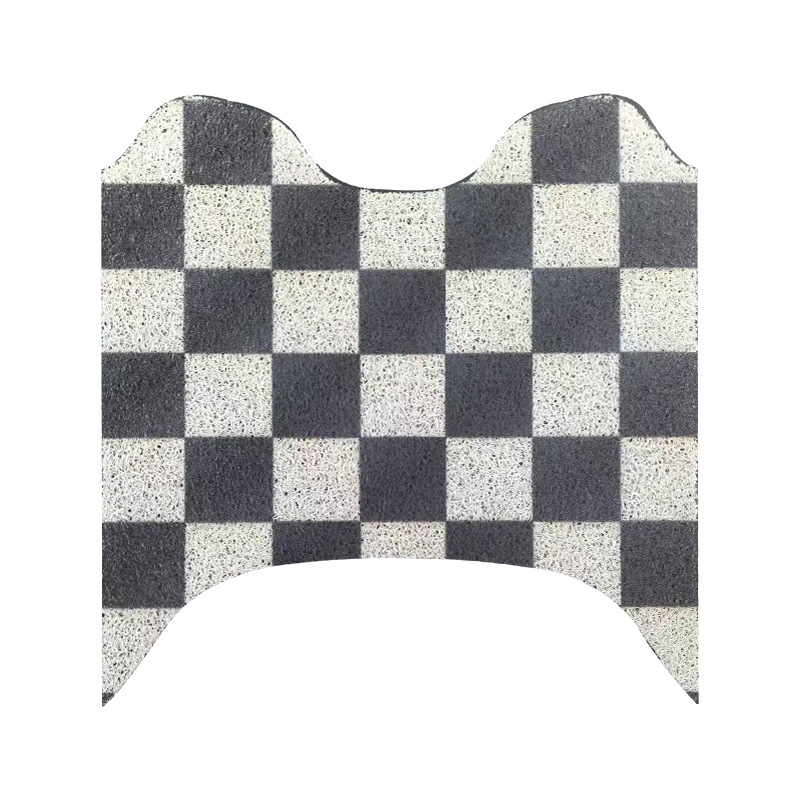 Motorcycle F125 Waterproof | Honda Electric vehicle foot mat - black-and-white-grid