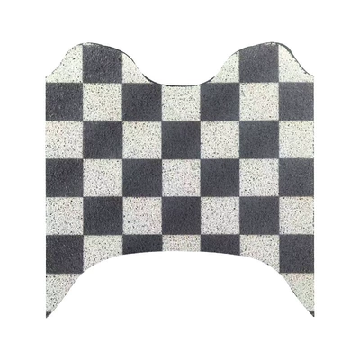 Special Motorcycle F125 Waterproof | Electric vehicle foot mat - black-and-white-grid-honda-nwf125