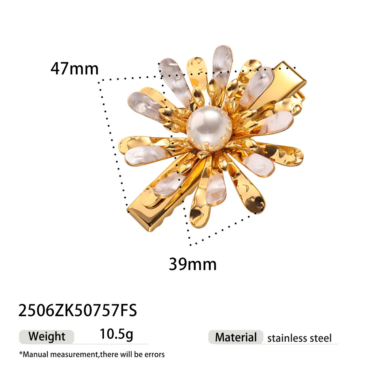 Tena Emisora de flores de acero inoxidable europea y americana Emisora de flores de nicho de todo fósforo Horquilla de acero de titanio dorado de 18k Explosiva transfronteriza