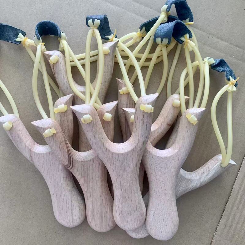 Cross-Border Wholesale Children's Toys Solid Wood White Beech Traditional Slingshot Rubber Band Wooden Fork Handmade Adult Slingshot Cross-Border Wholesale Children's Toys Solid Wood White Beech Traditional Slingshot Rubber Band Wooden Fork Handmade Adult Slingshot