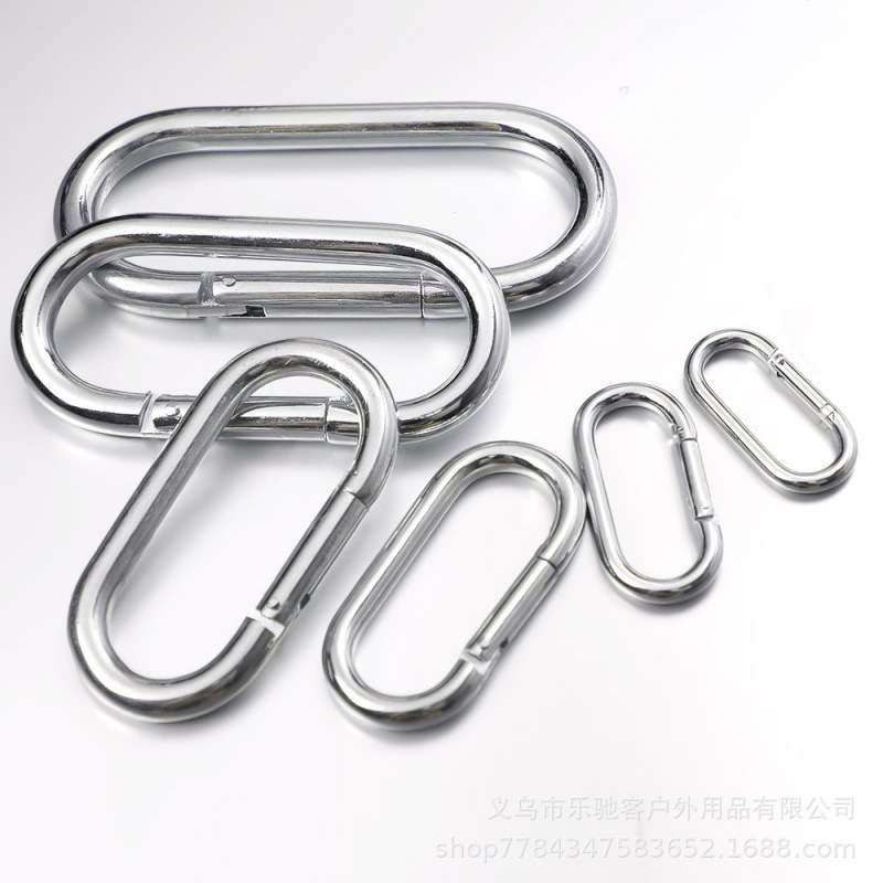 Manufacturer Wholesale Galvanized Iron Runway-Shaped Load-Bearing U-Shaped Quick Outdoor Climbing Buckle Iron Chain Connector Pet Chain Hardware