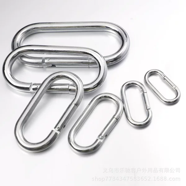 Manufacturer Wholesale Galvanized Iron Runway-Shaped Load-Bearing U-Shaped Quick Outdoor Climbing Buckle Iron Chain Connector Pet Chain Hardware