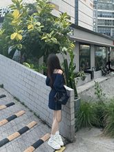 早秋韩系氛围感穿搭2024初秋季新款女装小个子波点半身裙两件套装