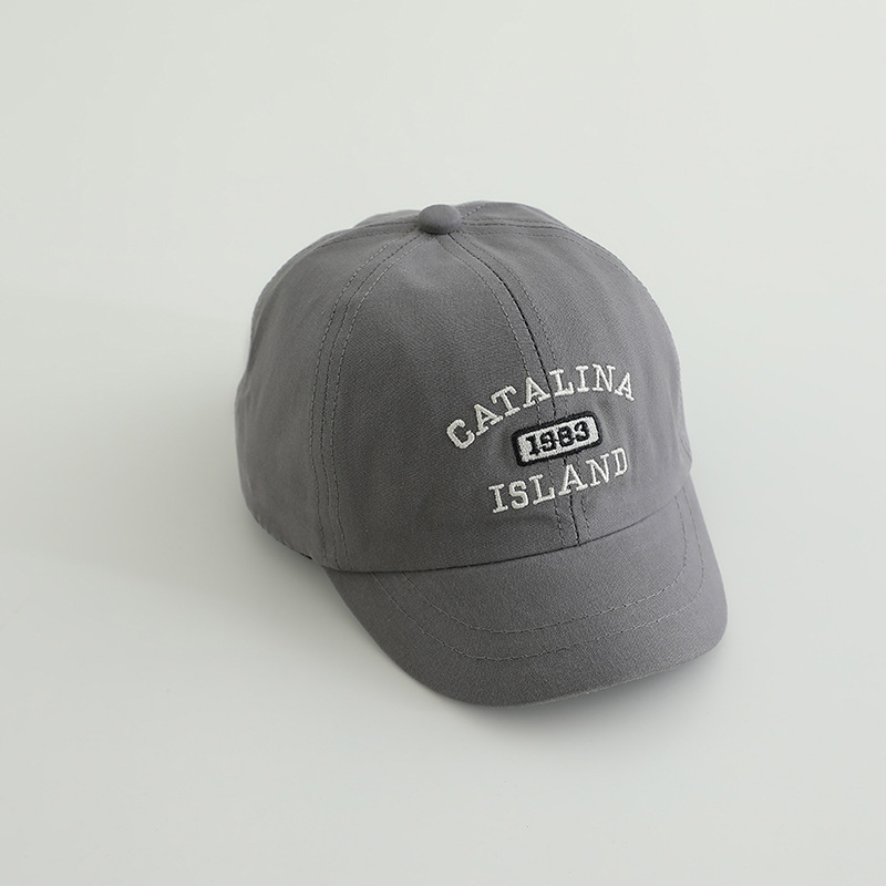 2-5 Sombreros infantiles primavera y otoño delgados estilo coreano de moda para bebés varones sombreros de boca de pato de marea niñas sombreros de sombreros de béisbol