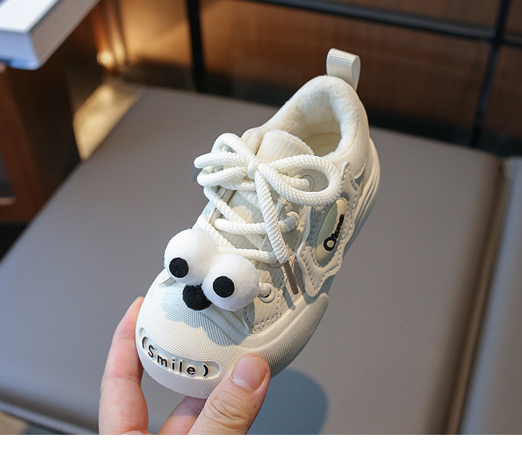 Scarpe basse in pelle scamosciata per bambini 2024 autunno e inverno nuovo stile ragazzi ragazze casual sportive bambino singolo scarpe alla moda_voghion.com