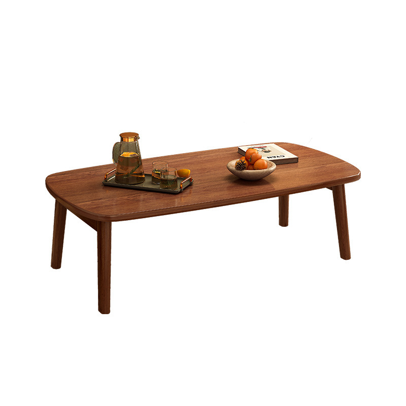 Mesa de té sala de estar nueva tabla de té plegable de madera sólida simple y moderna pequeña casa de alquiler de mesa pequeña