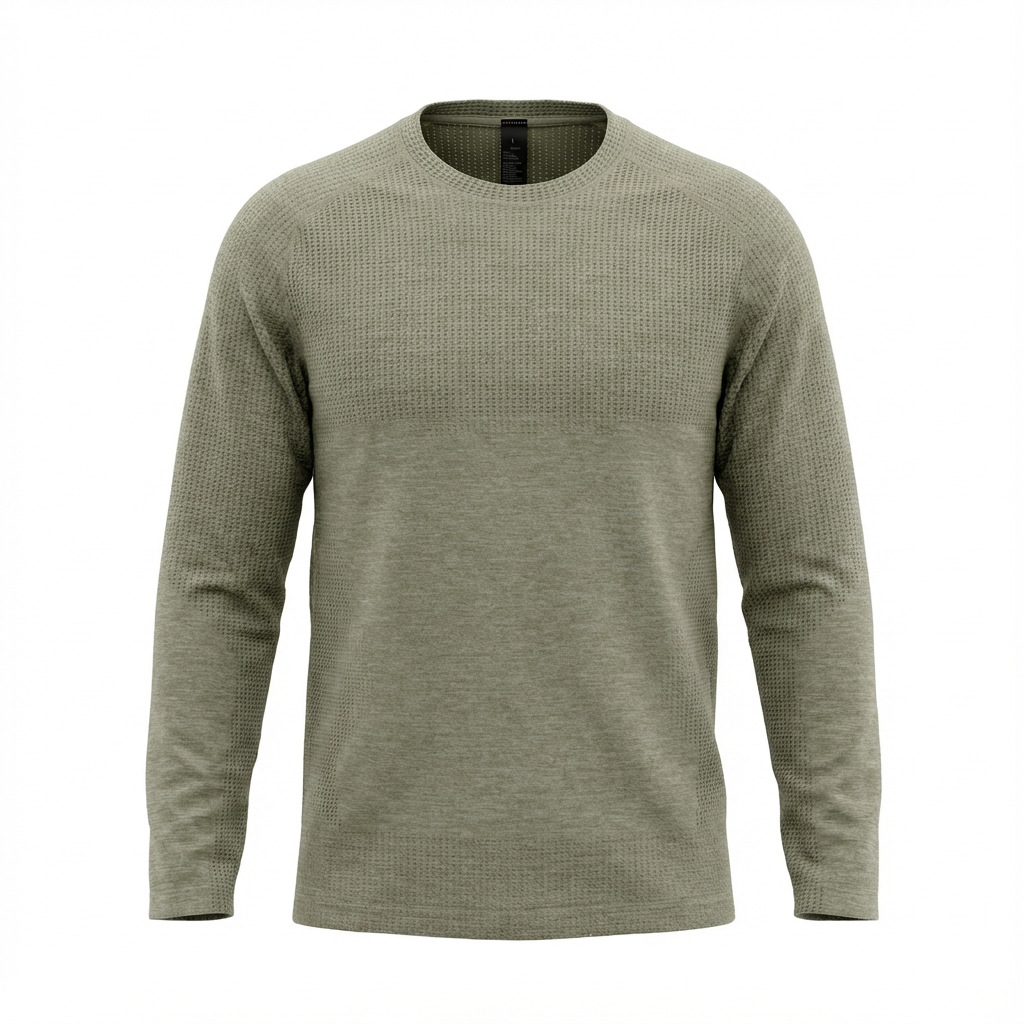 Men's sports elastic quick dry travel long-sleeve for gym