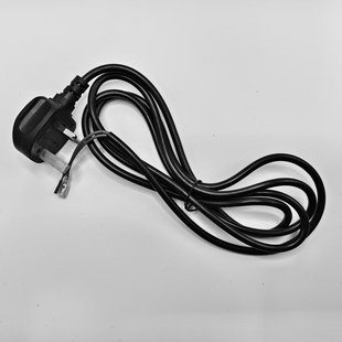 Power Cord Extension Cable Two-Prong Two-Pin 2-Core Electric Vehicle Audio Fan Long Cable with Plug Black