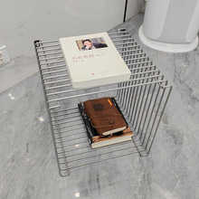 外贸简约可悬挂金属置物架北欧收纳落地茶几壁挂床边桌室内边几