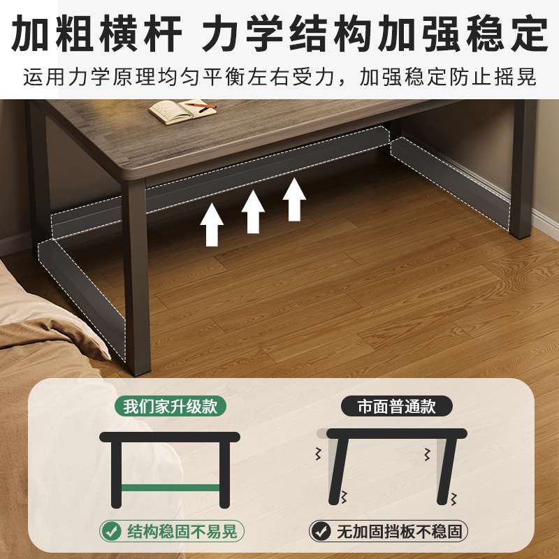 Escritorio de computadora para el hogar moderno y minimalista dormitorio de madera maciza estudio escritorio de escritorio para adultos escritorio de oficina rectangular