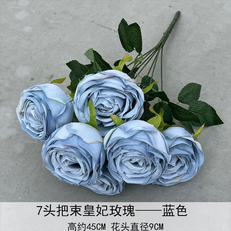 Artificial Rosa sola franela Rosa flor artificial boda decoración del hotel decoración del hogar arreglo de flores flor artificial Rose