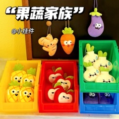 クリエイティブな食品玩具人形ペンダント、多用途のフルーツキーホルダーペンダント、食品ぬいぐるみ、ガーリーハートバックパックペンダント