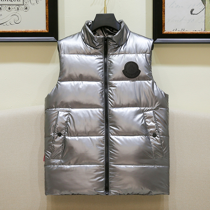 글로시 노워시 조끼 - 빅 블랙 라벨 카본 그레이