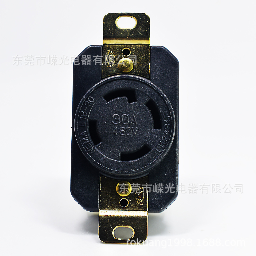LK-2434FNEMAL16-30R 30A 480V防脱落插座发电机插座灯光设备舞台