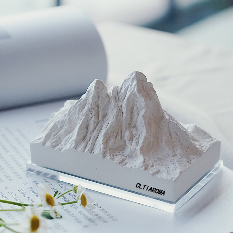 Alpine diffuser stone aromatherapy essential oil fireless crystal stone desktop bedroom living room car snow mountain ornaments fragrance