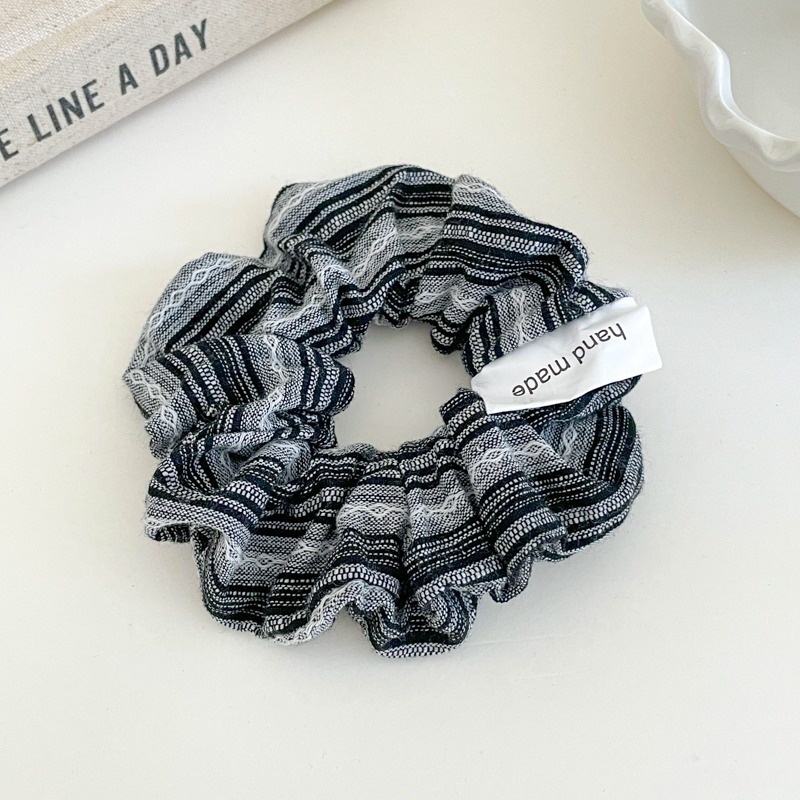 Satilla de seda más algodón relleno de terciopelo intestino grueso lazo para el cabello almohada para dormir