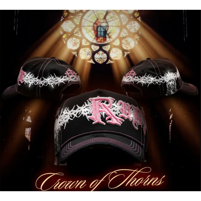 Tendencia transfronteriza hip hop Dandy Dandy sombrero con letras de diamante sombrero de pato doblado a lo largo del sombrero de béisbol image 163