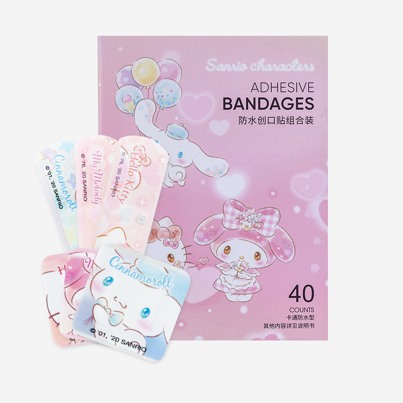 Miniso名創優品sanriocaters夢幻防水傷口貼付セット40枚入り絆創膏|undefined
