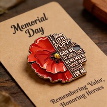 �羳Unisex US Red Friday Exquisite Brooch������ɫ����������