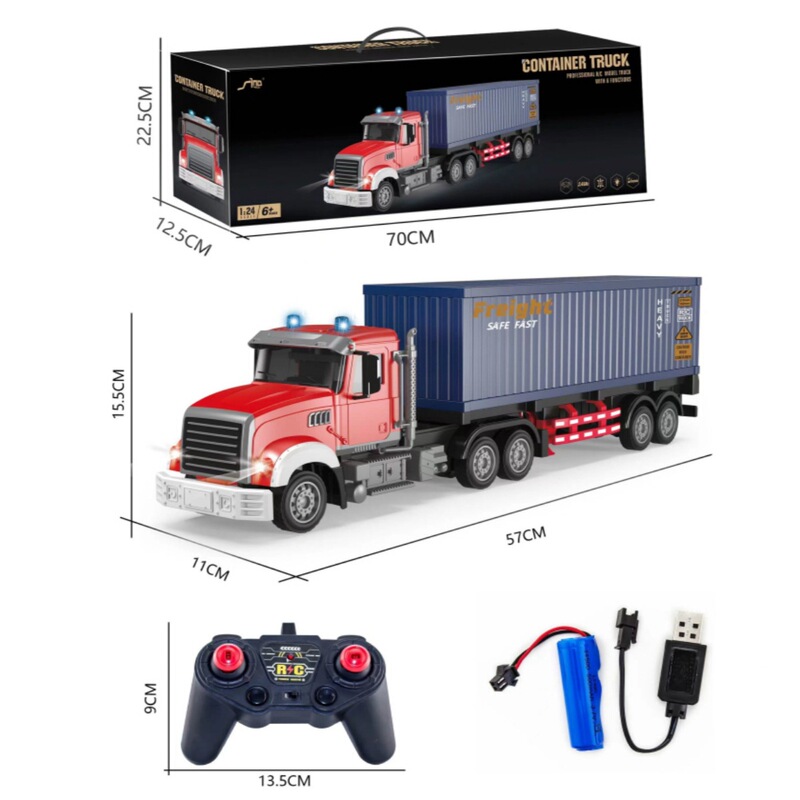 Cross-Border Oversized Box Children's Wireless Remote Control Car Container Trailer Double-Decker Transport Vehicle Toy Car Model Car for Boys Cross-Border Oversized Box Children's Wireless Remote Control Car Container Trailer Double-Decker Transport Vehicle Toy Car Model Car for Boys