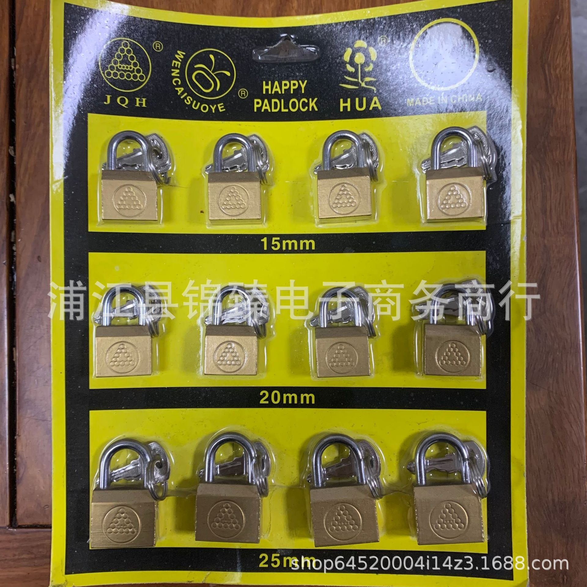 Candado de imitación de cobre, candado pequeño, candado individual para uso doméstico, candado para cajón, candado para puerta de armario, candado con tarjeta de succión con llave, diseño simple