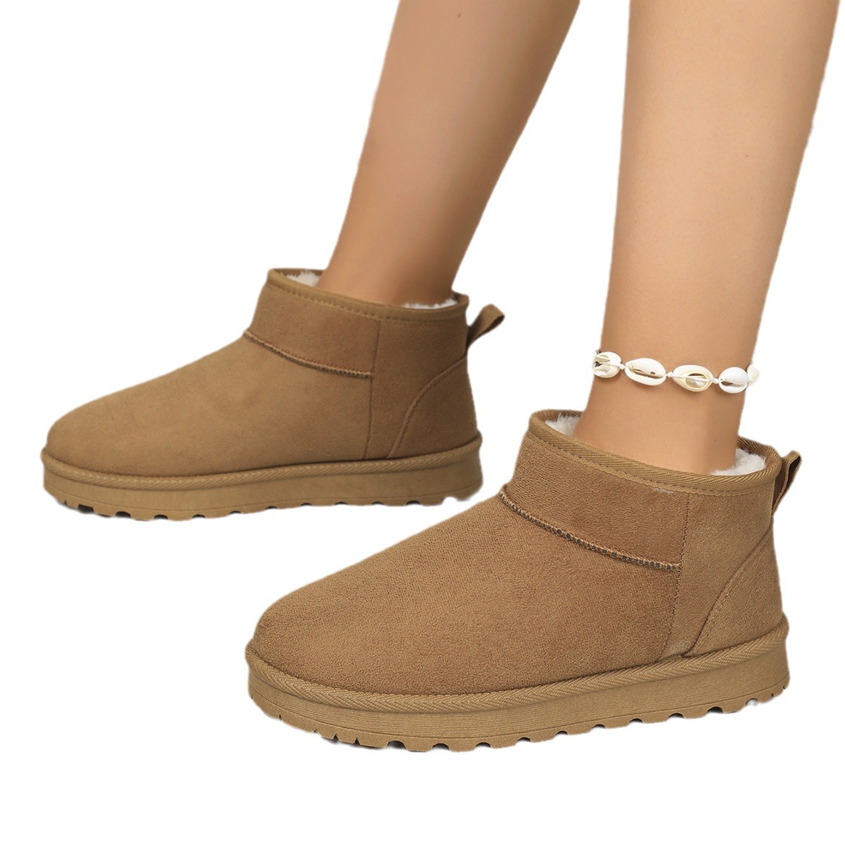 Herfst- en winter dames sneeuw katoenen schoenen met warme dikke zolen klassieke sneeuwlaarzen casual mode instappers_voghion.com