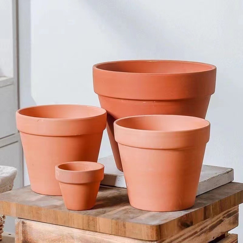 工場直販赤陶器植木鉢セラミック植木鉢赤粘土植木鉢多肉植物シンプルな緑の植物鉢植え|undefined