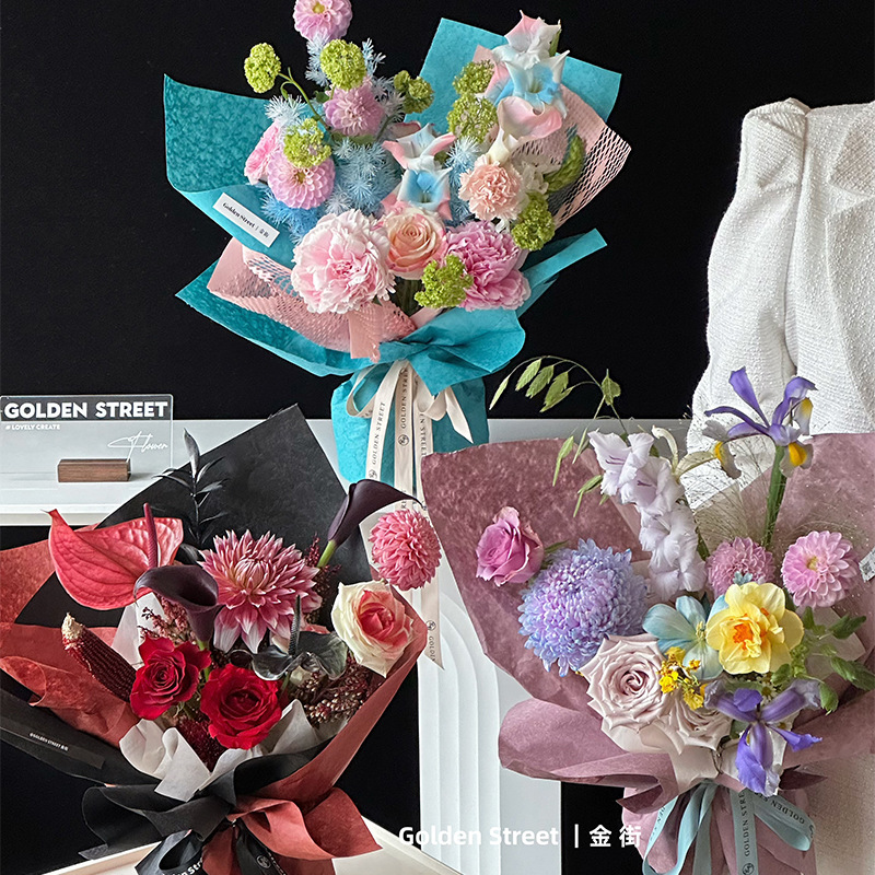 草木染东巴纸批发复古手撕鲜花包装纸手工艺术纸花艺材料褶皱纸