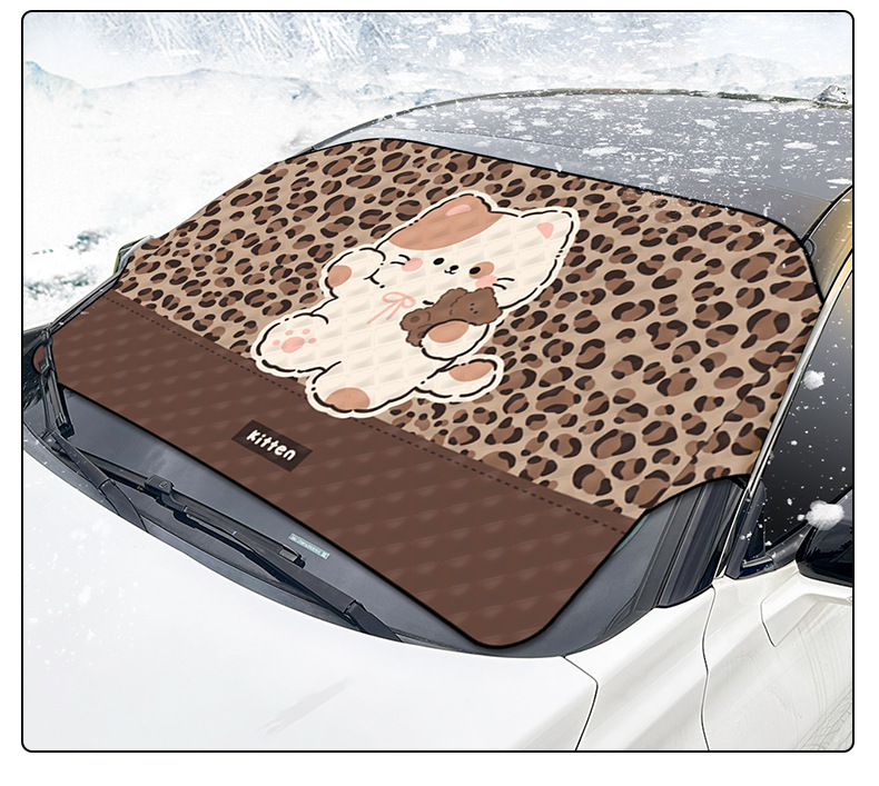 Blue Rain New Product Car Windshield Snow Cover, Winter Snow Shield, Small Car Anti-Frost Cover, Sunshade