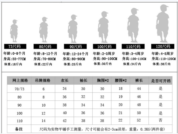 长袖尺码表