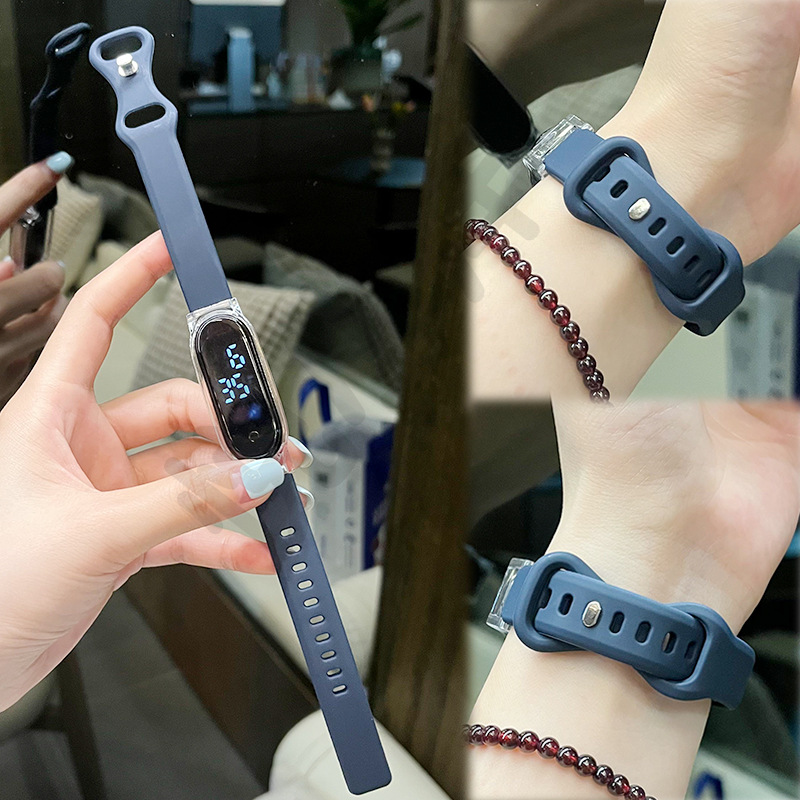Suitable for Xiaomi Band 3456789 generation NFC universal silicone 8-shaped buckle transparent case/quick-release connector style wristband Specification drawing