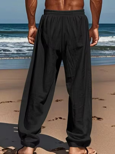 Amazon Wish AliExpress Men's Hip-Hop Casual Loose Sport Pants 2024 New Breathable Long Trousers