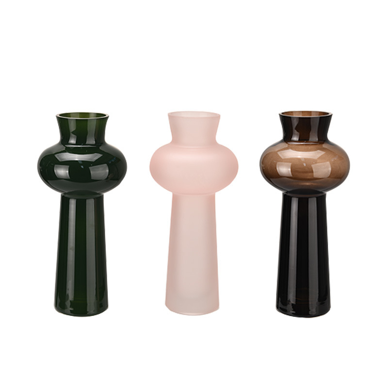 Florero ins estilo simple arte florero sala de estar escritorio florero de vidrio de lujo hidropónico arreglo floral Decoración