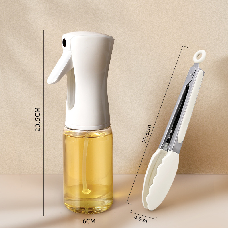 Botella de pulverización de aceite para freidora de aire, botella de pulverización de aceite para cocina, botella de pulverización de niebla de control de aceite, botella de condimento de alta presión, lata