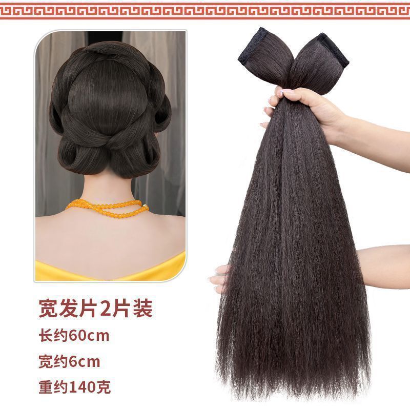 Hairpiece for Hanfu Style, Upgraded Ancient Costume Look, Large Volume, New Chinese Style, Bridal Xiuhe Updo, Wide Hairband Hairpiece for Hanfu Style, Upgraded Ancient Costume Look, Large Volume, New Chinese Style, Bridal Xiuhe Updo, Wide Hairband