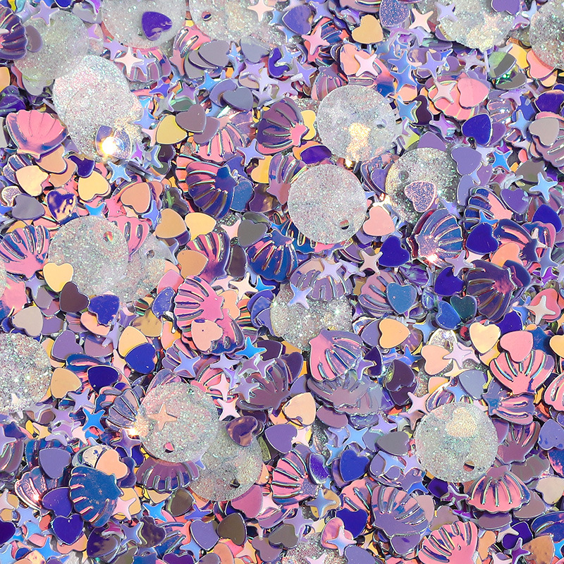 Color plateado lentejuelas nido pieza flash DIY material decorativo ropa Ropa Accesorios hecho en casa pendientes materiales accesorios image 85