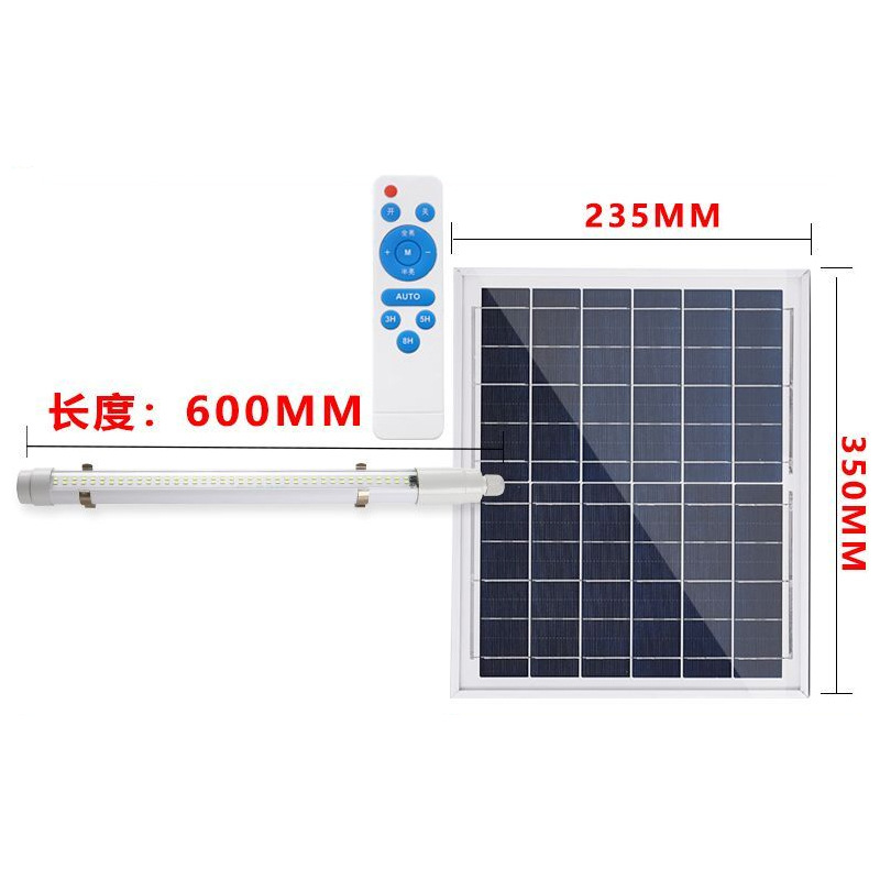 LED tubo de lámpara solar interior y exterior balcón superbrillante pasillo de emergencia quiosco de basura publicidad tubo de luz solar largo