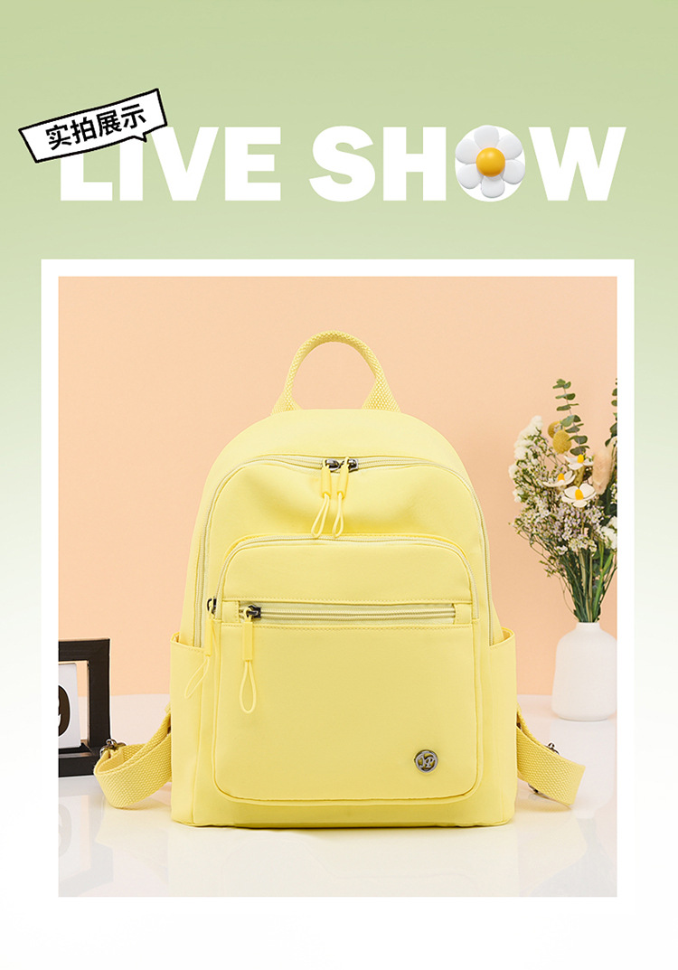 Large-capacity student backpack 2025 Popular new style Japanese and Korean trendy macaron color travel and leisure backpack undefined