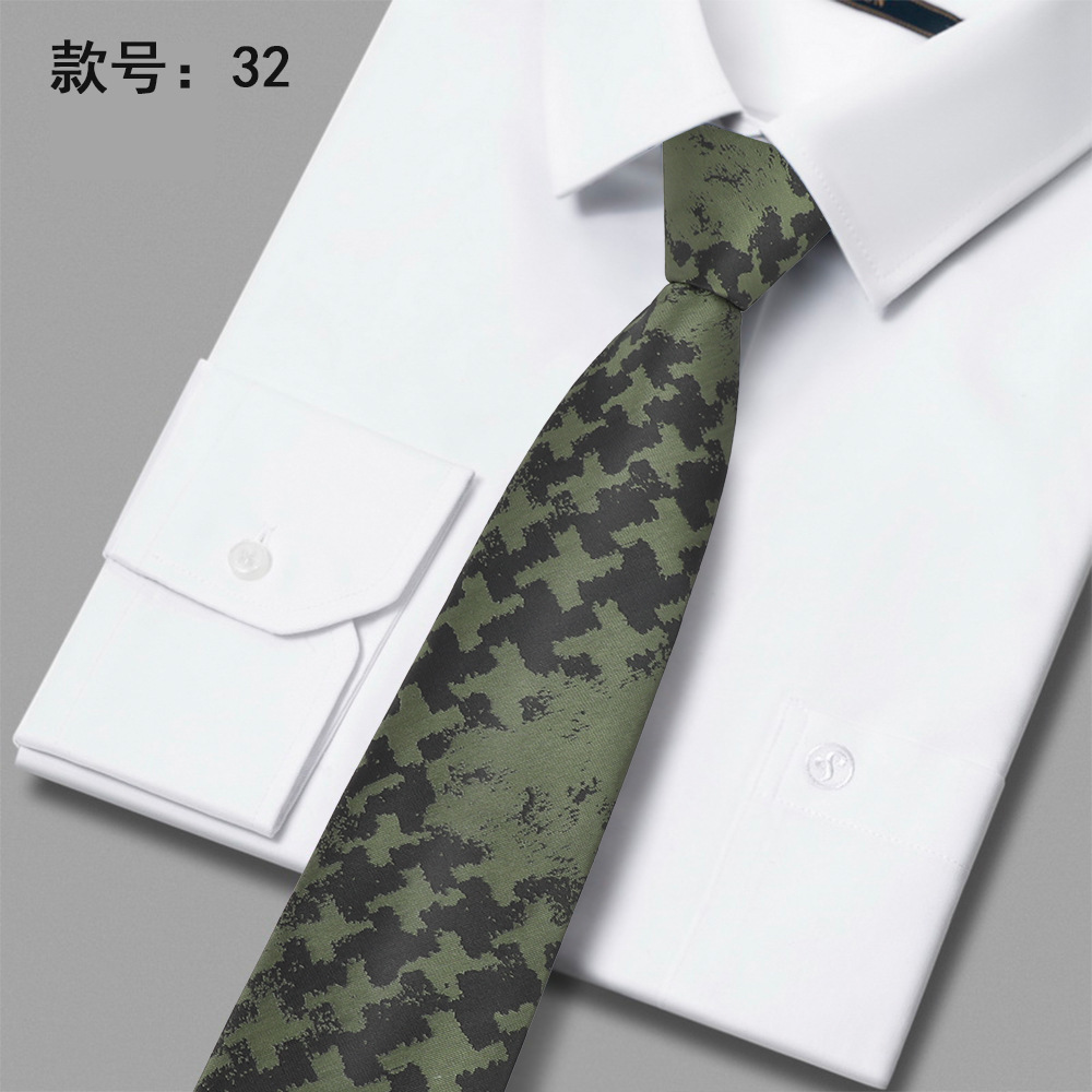 2023 nueva corbata de poliéster 6cm corbata casual de negocios de poliéster casual de negocios para hombres en stock al por mayor