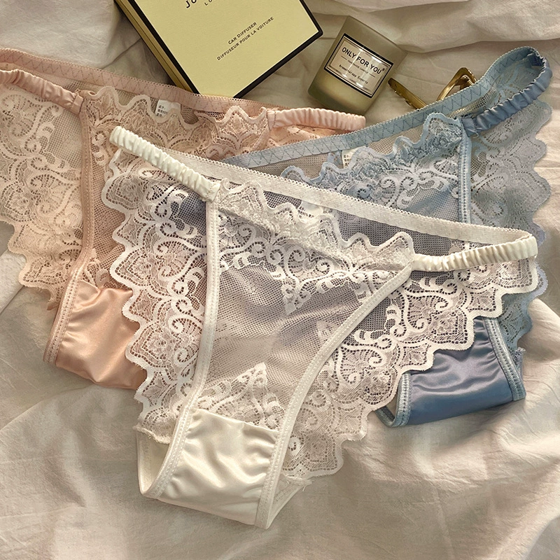  Lace underwear, sexy breathable trousers, comfortable pants, french style, thin strap
