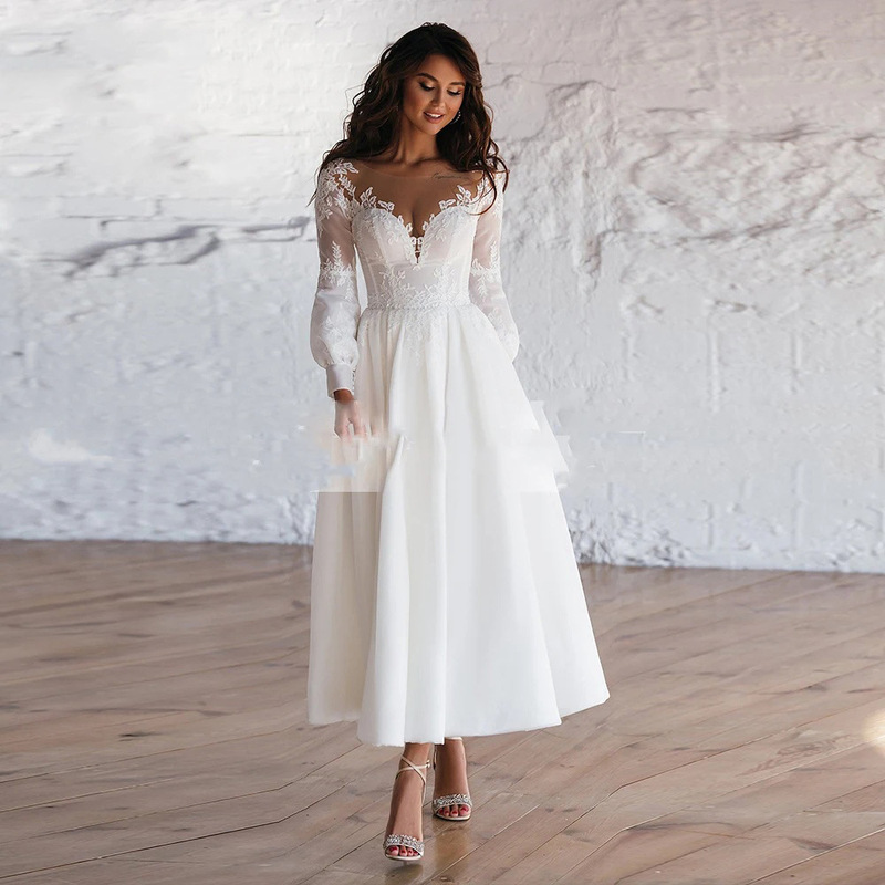 Photo Studio Travel Photography Light Wedding Dress Pastoral Forest Couple Theme Clothing Small Fresh Literary Retro Lace White Gauze Photography Photo Studio Travel Photography Light Wedding Dress Pastoral Forest Couple Theme Clothing Small Fresh Literary Retro Lace White Gauze Photography