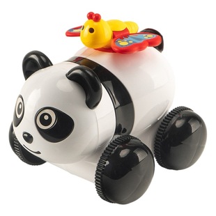 Baby toddler trolley panda hand push plane butterfly large children's gift push music toy stall wholesale