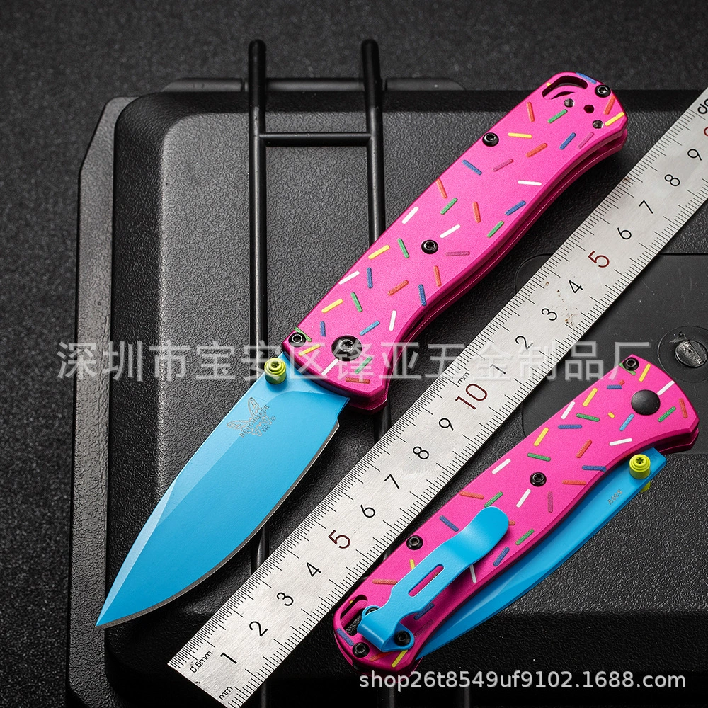 Ограниченная серия, версия с подшипником, пончик, ручка с ЧПУ T6061, складной нож Benchmade -434.999999999% off для кемпинга на открытом воздухе