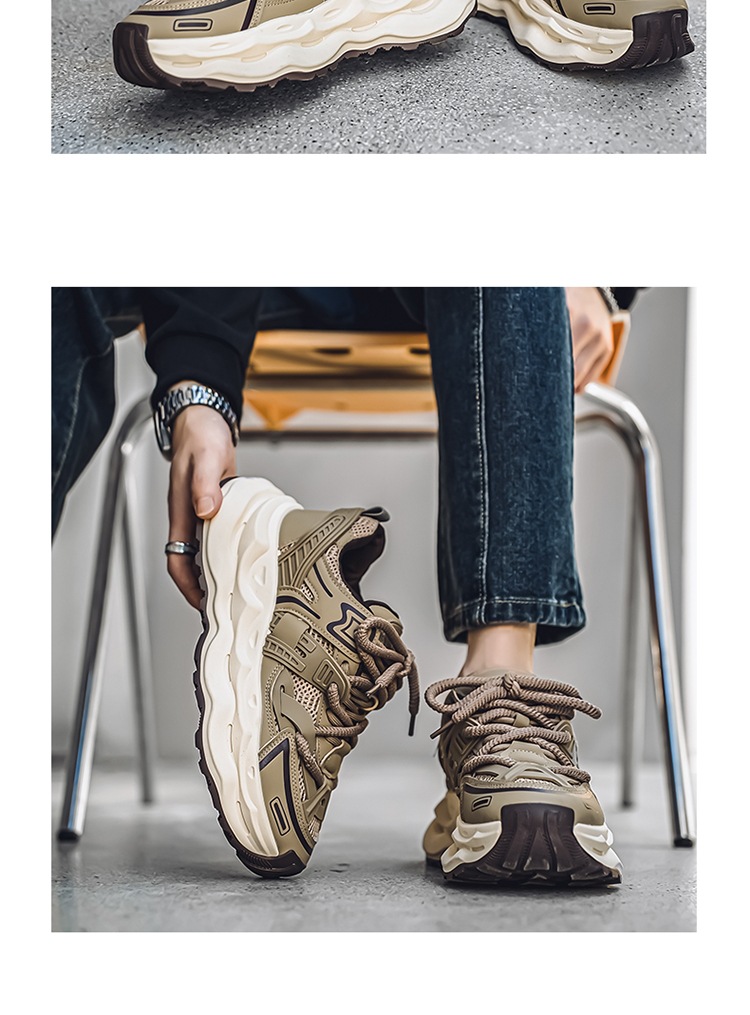 Herren Herbst Mesh atmungsaktiv vielseitig Casual Sport für Studenten laufen stoßdämpfende dicke Sohle Anti-Rutsch-Höhe_voghion.com